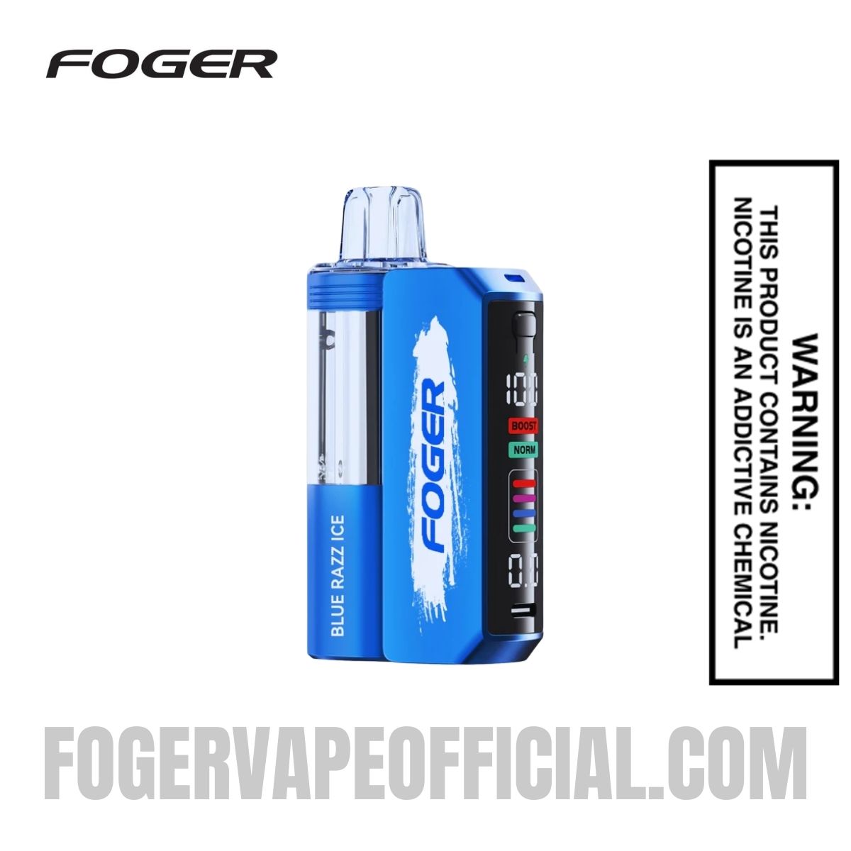 Blue Razz Ice Foger Switch Pro Vape Kit 30K Puffs Blue Razz Ice Foger Switch Pro Vape Kit 30K Puffs