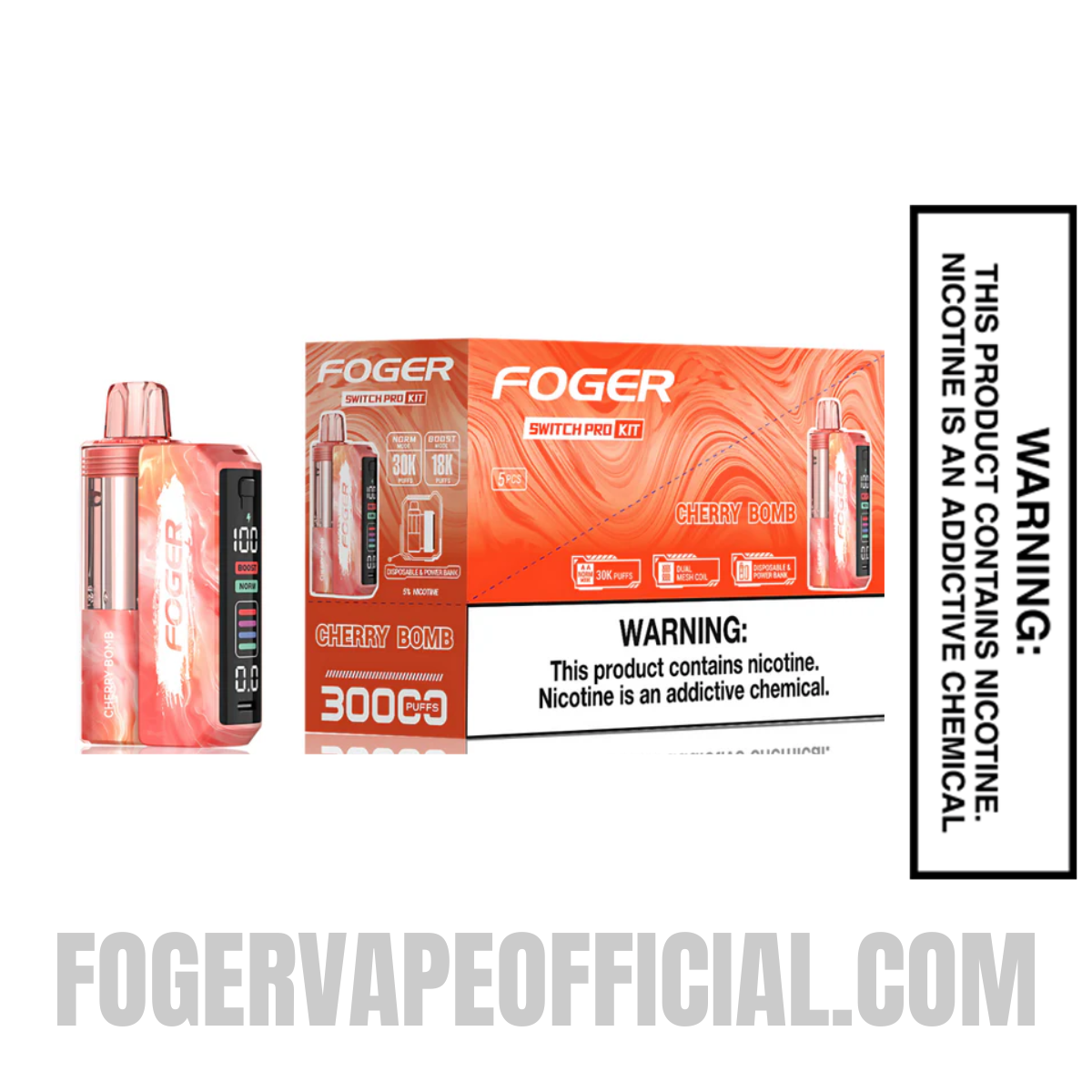 Cherry Bomb Foger Switch Pro Kit 30K Puffs Cherry Bomb Foger Switch Pro Kit 30K Puffs