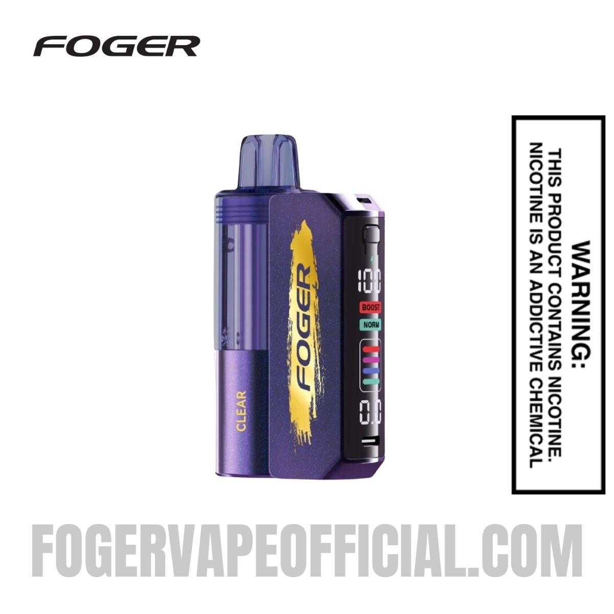 Clear Foger Switch Pro Vape Kit 30K Puffs Clear Foger Switch Pro Vape Kit 30K Puffs