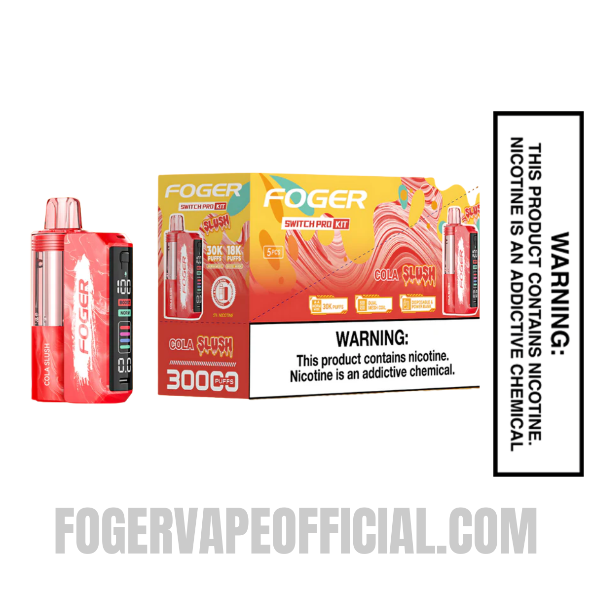Cola Slush Foger Switch Pro Vape Kit 30K Puffs Cola Slush Foger Switch Pro Vape Kit 30K Puffs