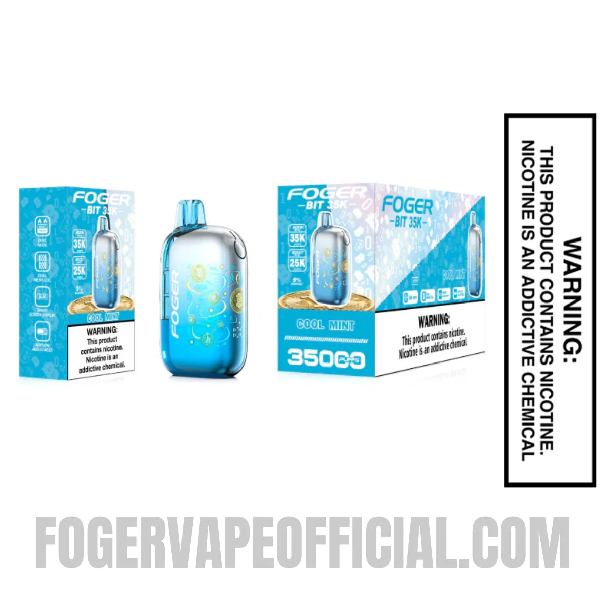 Cool Mint Foger Bit 35K Disposable Vape Cool Mint Foger Bit 35K Disposable Vape