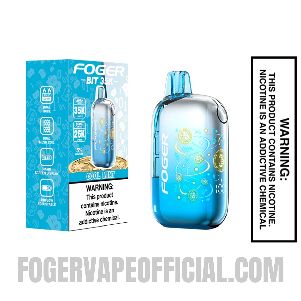 Cool Mint Foger Bit 35K Disposable Vape Cool Mint Foger Bit 35K Disposable Vape