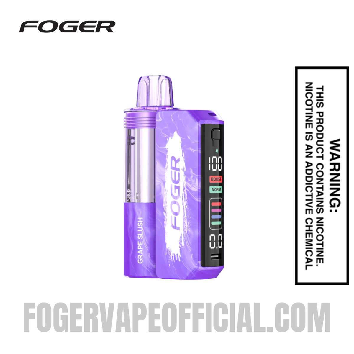Grape Slush Foger Switch Pro Vape Kit 30K Puffs Grape Slush Foger Switch Pro Vape Kit 30K Puffs
