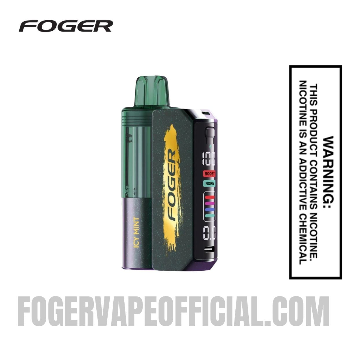 Icy Mint Foger Vape Icy Mint Foger Switch Pro Vape Kit 30K Puffs Icy Mint Foger Vape Icy Mint Foger Switch Pro Vape Kit 30K Puffs