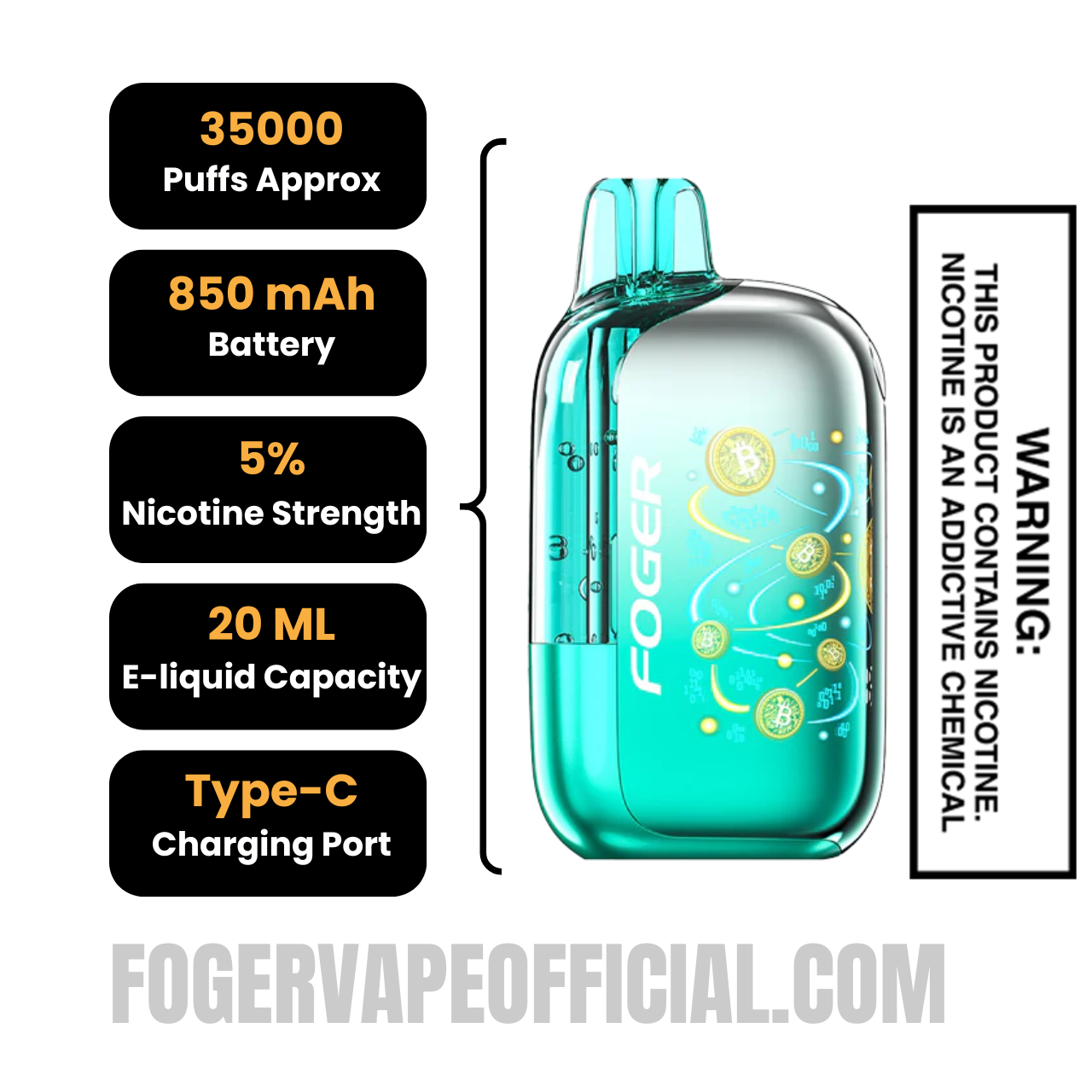 Miami Mint Foger Bit 35K Disposable Vape Miami Mint Foger Bit 35K Disposable Vape