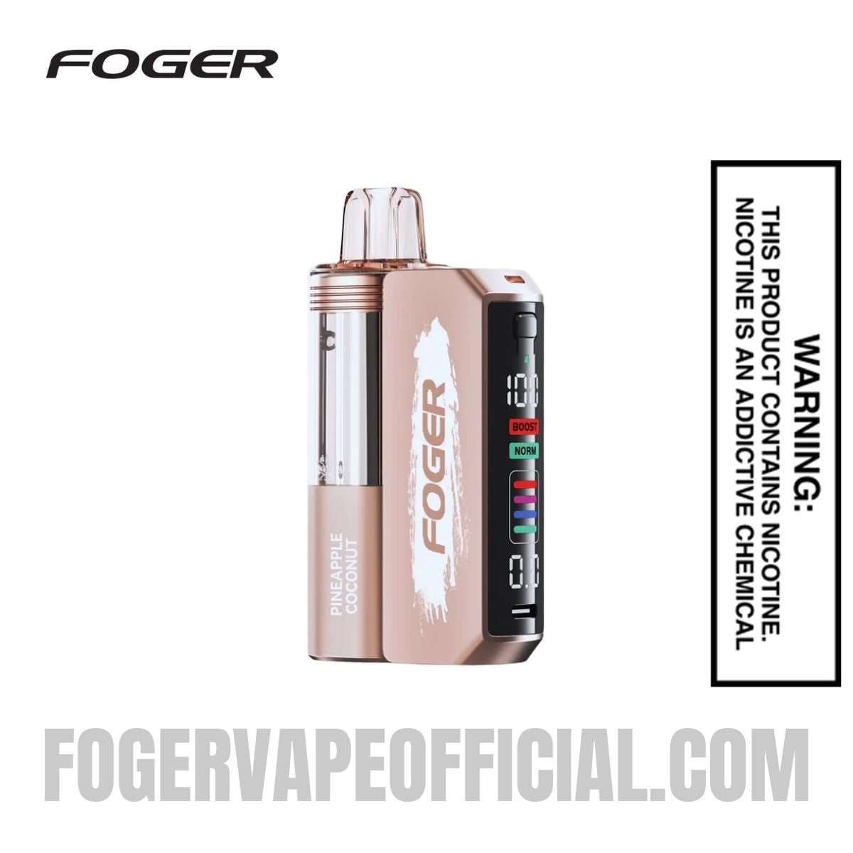 Pineapple Coconut Foger Switch Pro Vape Kit 30K Puffs Pineapple Coconut Foger Switch Pro Vape Kit 30K Puffs