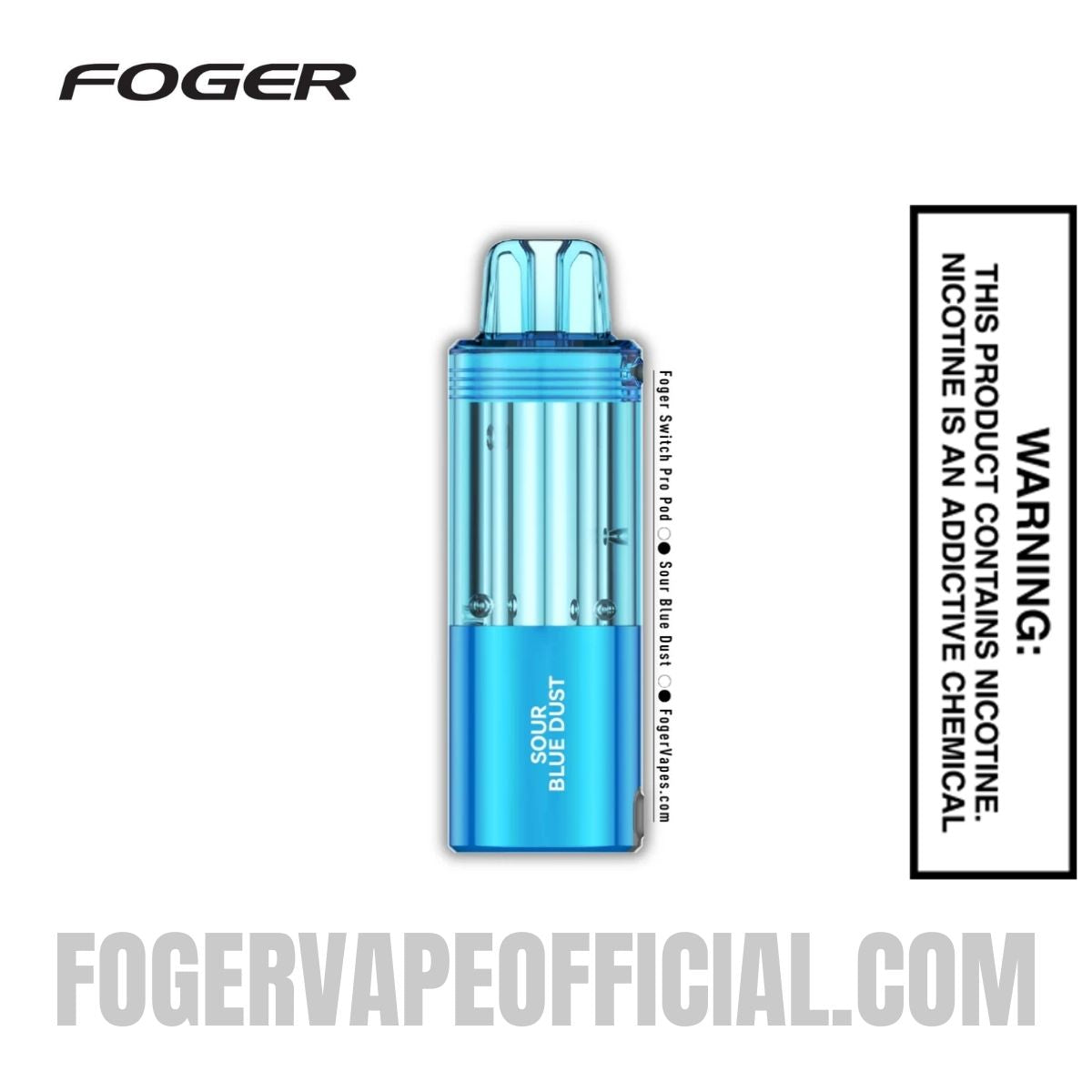 Sour Blue Dust Foger Switch Pro 30K Disposable Pod Sour Blue Dust Foger Switch Pro 30K Disposable Pod