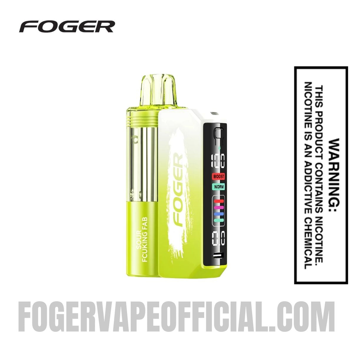 Sour Fcuking Fab Foger Switch Pro Vape Kit 30K Puffs Sour Fcuking Fab Foger Switch Pro Vape Kit 30K Puffs