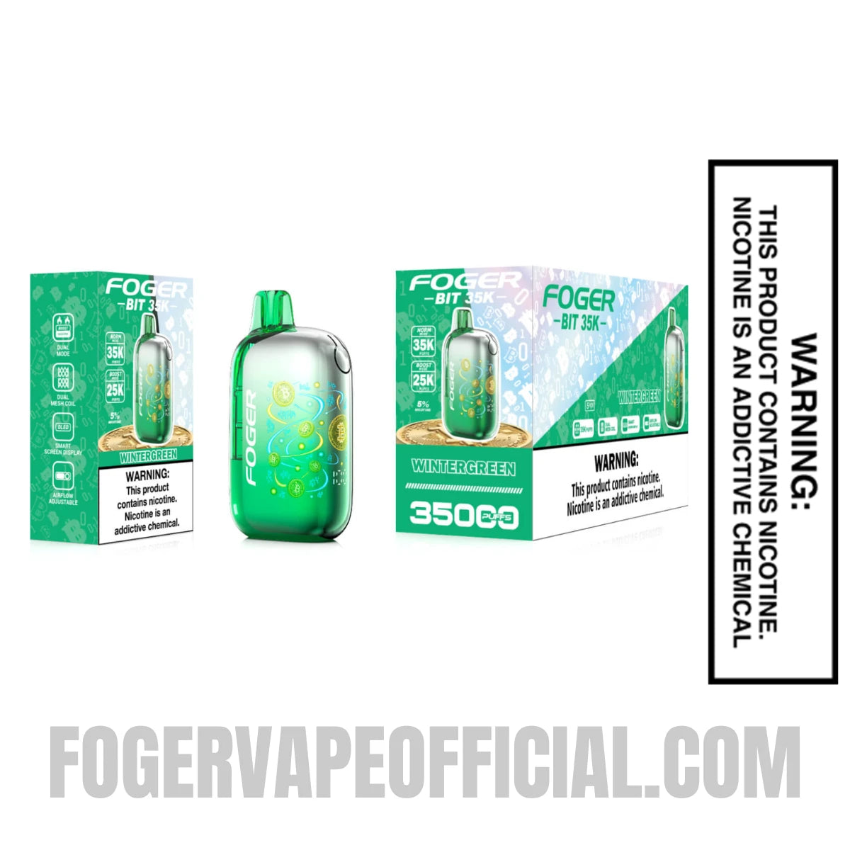 Wintergreen Foger Bit 35K Disposable Vape Wintergreen Foger Bit 35K Disposable Vape