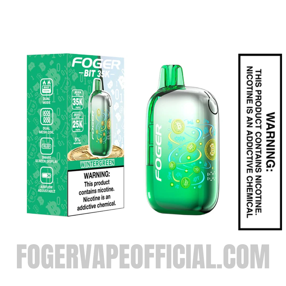 Wintergreen Foger Bit 35K Disposable Vape Wintergreen Foger Bit 35K Disposable Vape