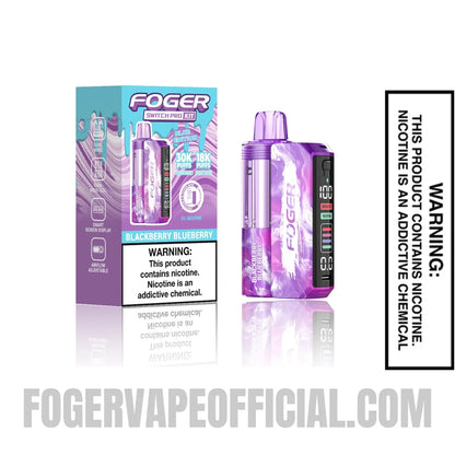 Blackberry Blueberry Foger Switch Pro Vape Kit with retail packaging