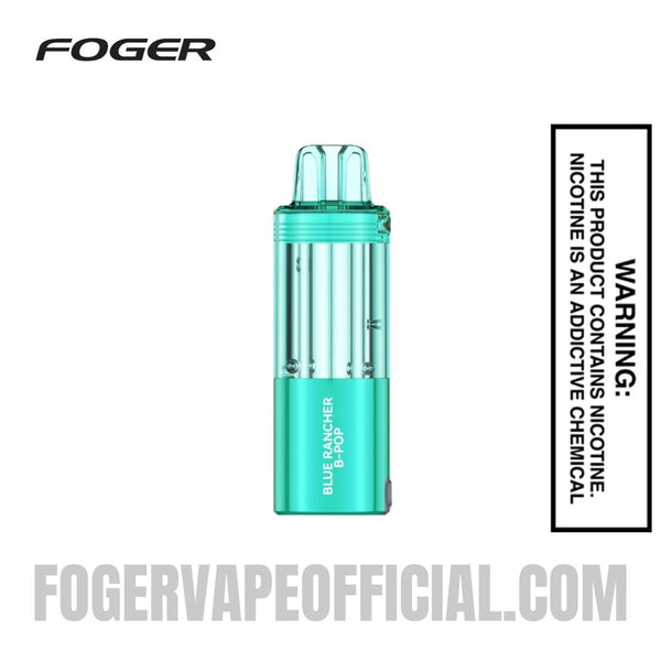 Foger Blue Rancher B-pop Flavor Foger Vapes Strawberry B-POP Pod: 30K Puffs of Flavor Foger Blue Rancher B-pop Flavor Foger Vapes Strawberry B-POP Pod: 30K Puffs of Flavor