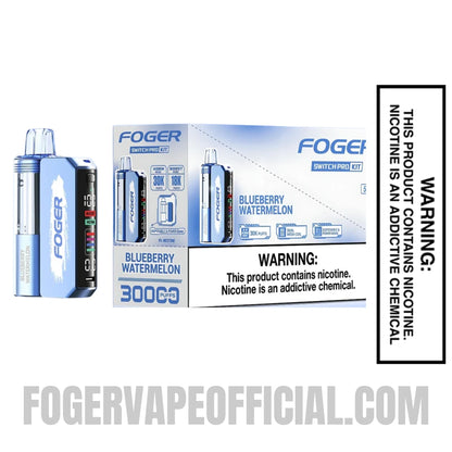 Blueberry Watermelon Foger Switch Pro Vape Kit 30K Puffs With Bundle Box