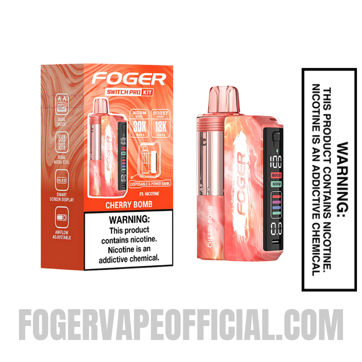 Cherry Bomb Foger Switch Pro Kit 30K Puffs