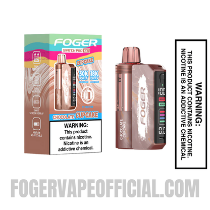 Chocolate Cupcake Foger Switch Pro Kit 30K Puffs