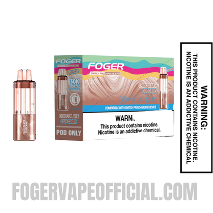 Chocolate Cupcake Foger Switch Pro 30K Disposable Pod