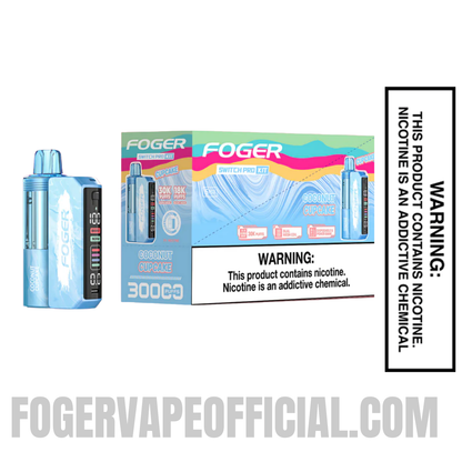 Coconut Cupcake Foger Switch Pro 30K Disposable Vape Kit with bundle box