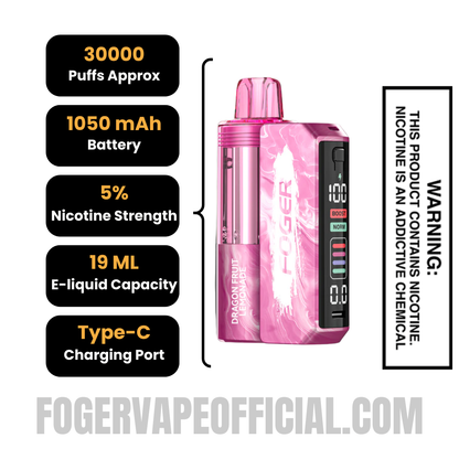 Dragon Fruit Lemonade Foger Switch Pro Kit 30K Puffs