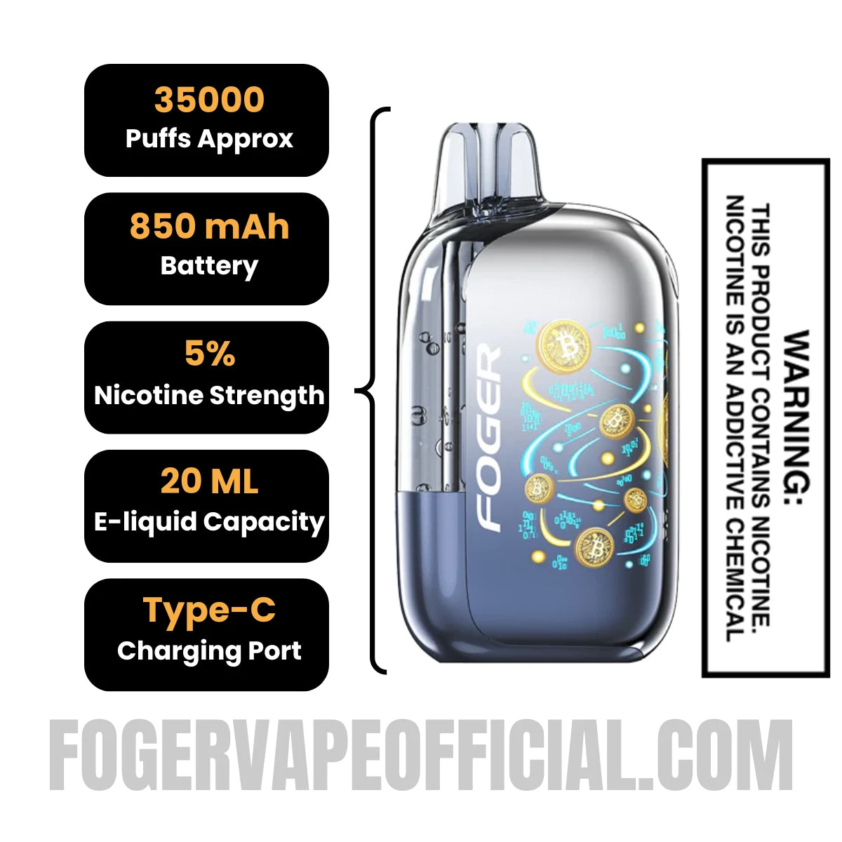 Fcuking FAB Foger Bit 35K Disposable Vape