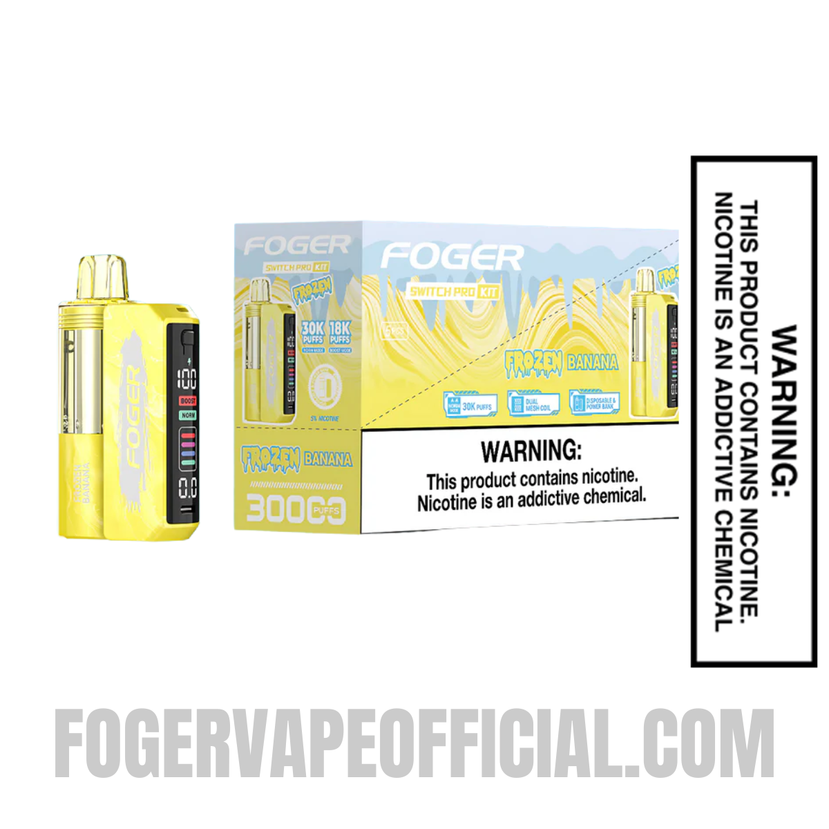 Frozen Banana Foger Switch Pro Vape Kit 30K Puffs Frozen Banana Foger Switch Pro Vape Kit 30K Puffs