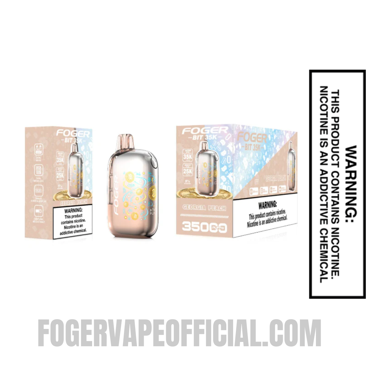 Georgia Peach Foger Bit 35K Disposable Vape