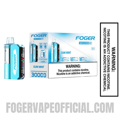 Gum Mint Foger Switch Pro Vape Kit 30K Puffs With Bundle Box