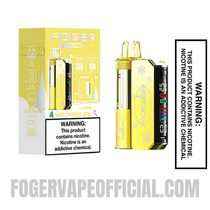 Hot Chocolate Foger Switch Pro Vape Kit 30K Puffs (Holiday Edition) With Package Box