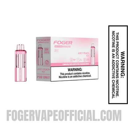 Juicy Peach Ice Foger Switch Pro 30K Disposable Pod With Bundle Pack