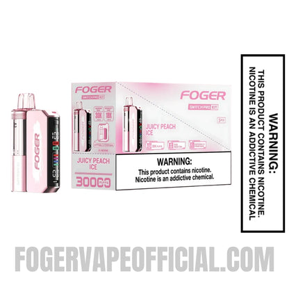 Juicy Peach Ice Foger Switch Pro Vape Kit 30K Puffs