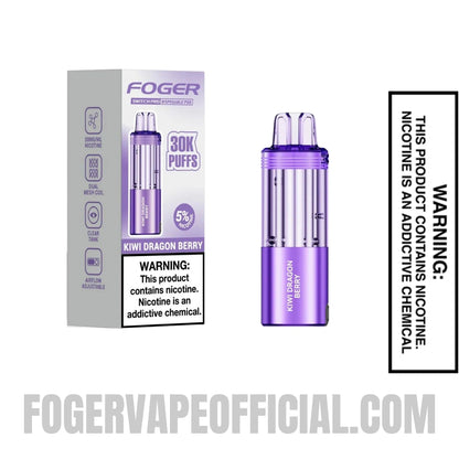 Kiwi Dragon Berry Foger Switch Pro 30K Disposable Pod with Package Box