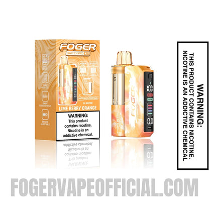 Lime Berry Orange Foger Switch Pro Vape Kit with retail packaging