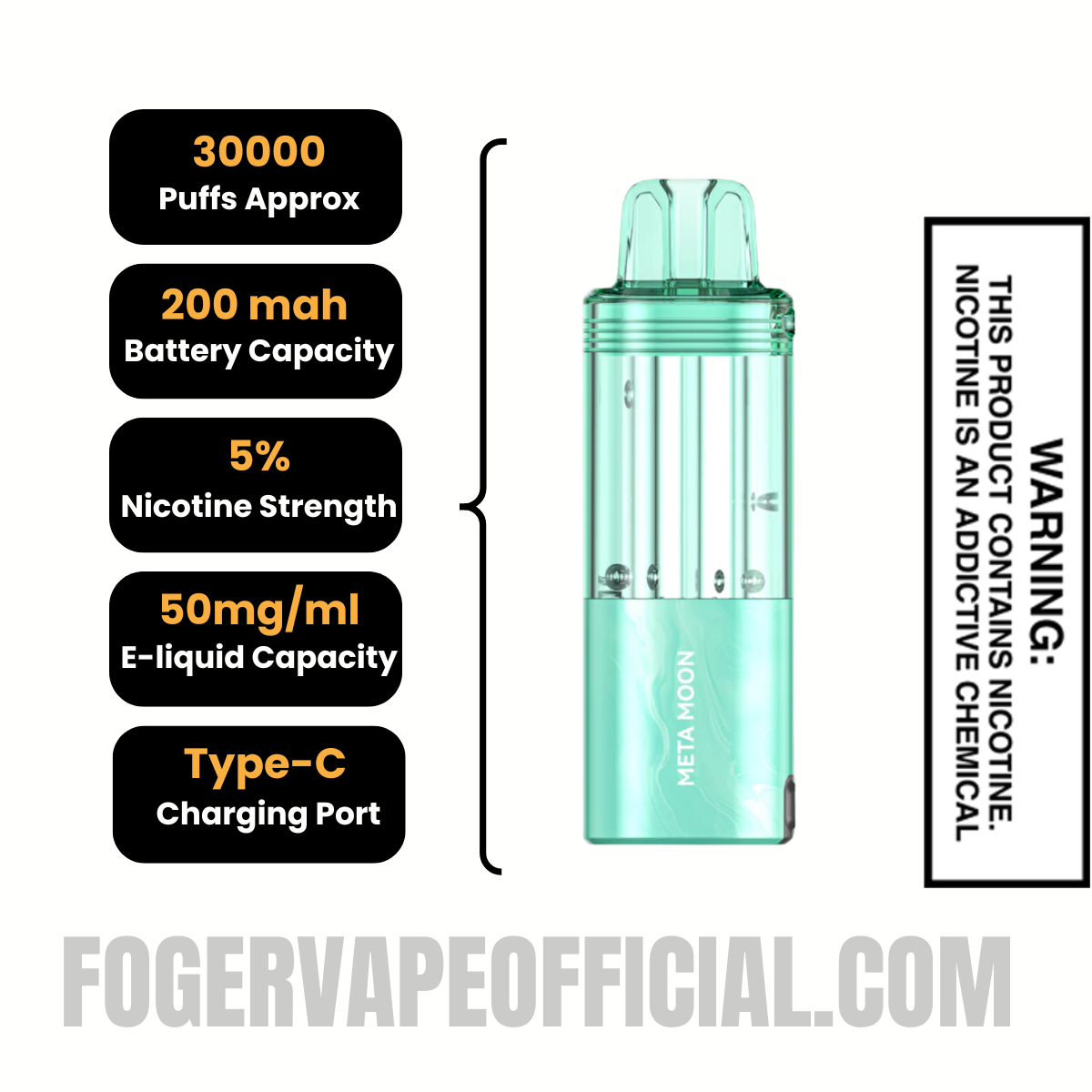 Meta Moon Foger Switch Pro 30K Disposable Pod