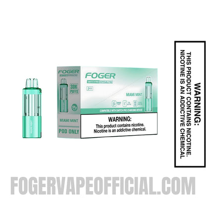 Miami Mint Foger Switch Pro 30K Disposable Pod With Bundle Pack