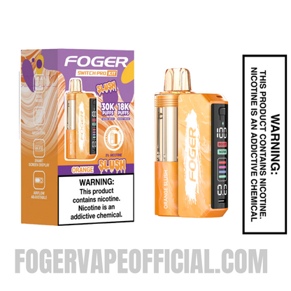 Orange Slush Foger Switch Pro Vape Kit 30K Puffs
