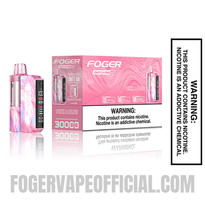 Pink & Blue Foger Switch Pro Kit 30K Puffs