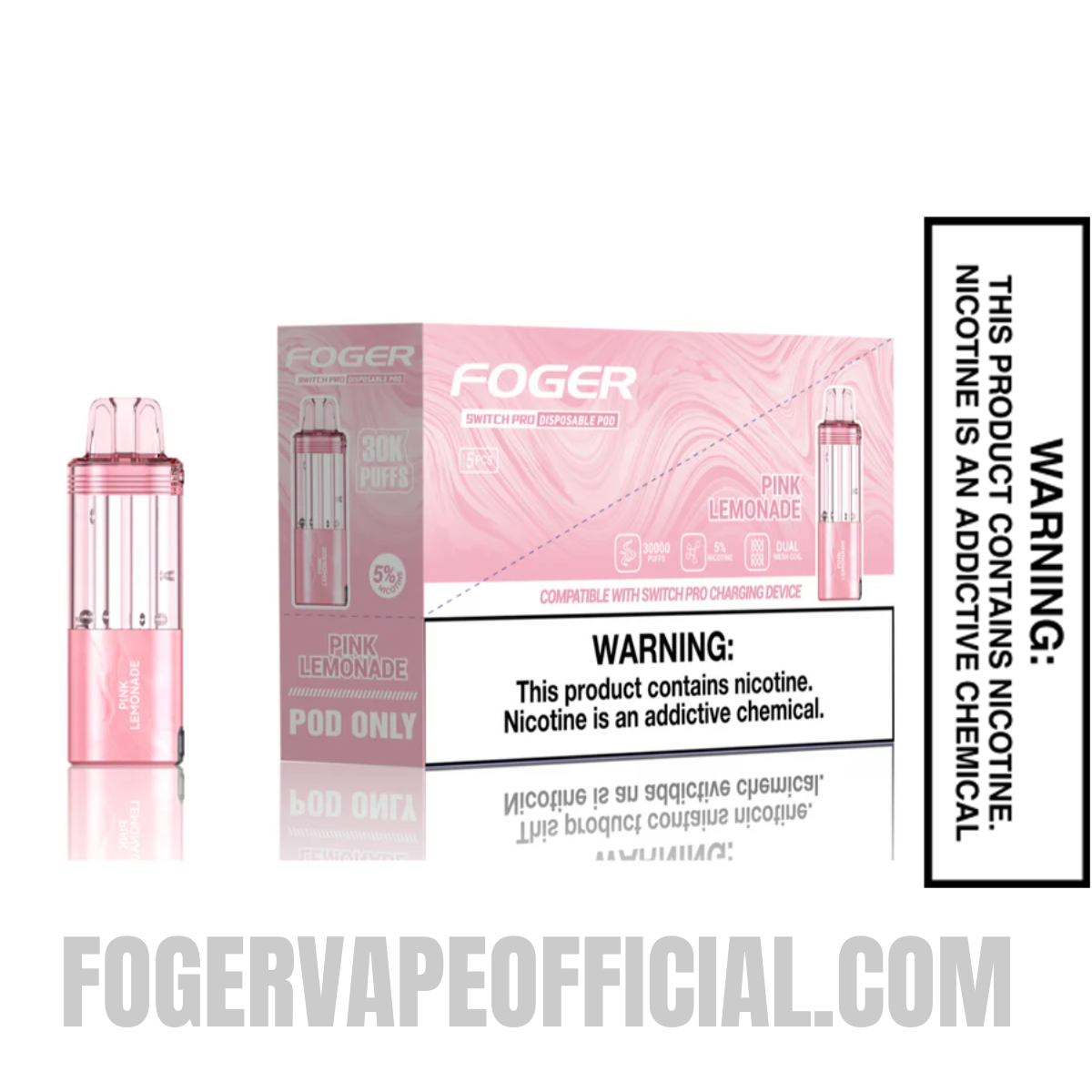 Pink Lemonade Foger Switch Pro 30K Disposable Pod