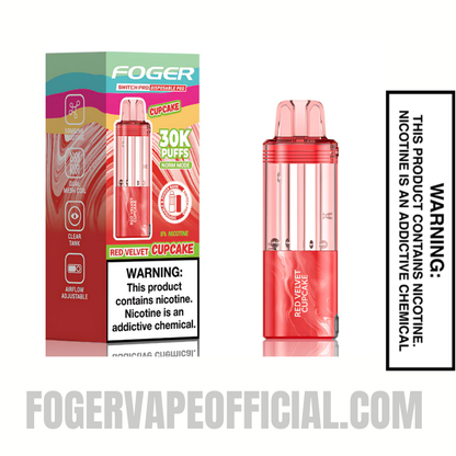 Red Velvet Cupcake Foger Switch Pro 30K Disposable Pod