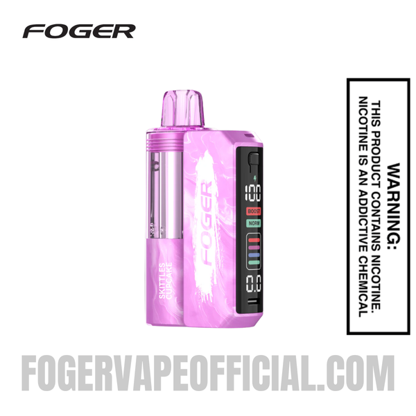 foger skittles cupcake flavor Skittles Cupcake Foger Switch Pro Vape Kit 30K Puffs