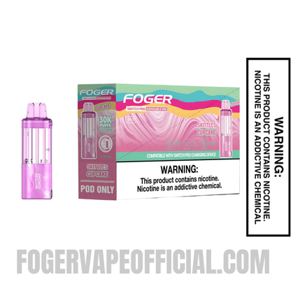 Skittles Cupcake Foger Switch Pro 30K Disposable Pod