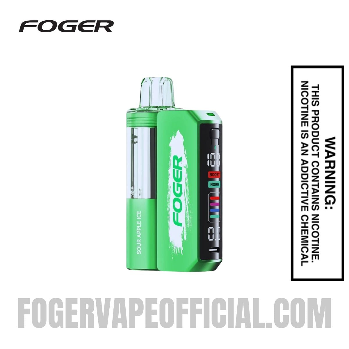 Sour Apple Ice Foger Switch Pro Vape Kit 30K Puffs