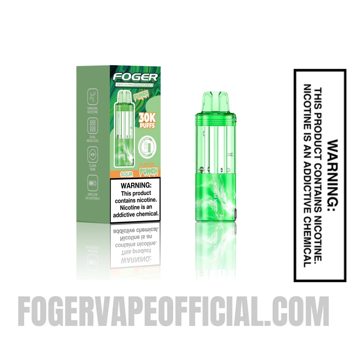 Sour Punch Foger Switch Pro Disposable Pod with retail packaging