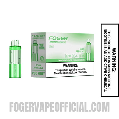 Sour Apple Ice Foger Switch Pro 30K Disposable Pod With Bundle Pack