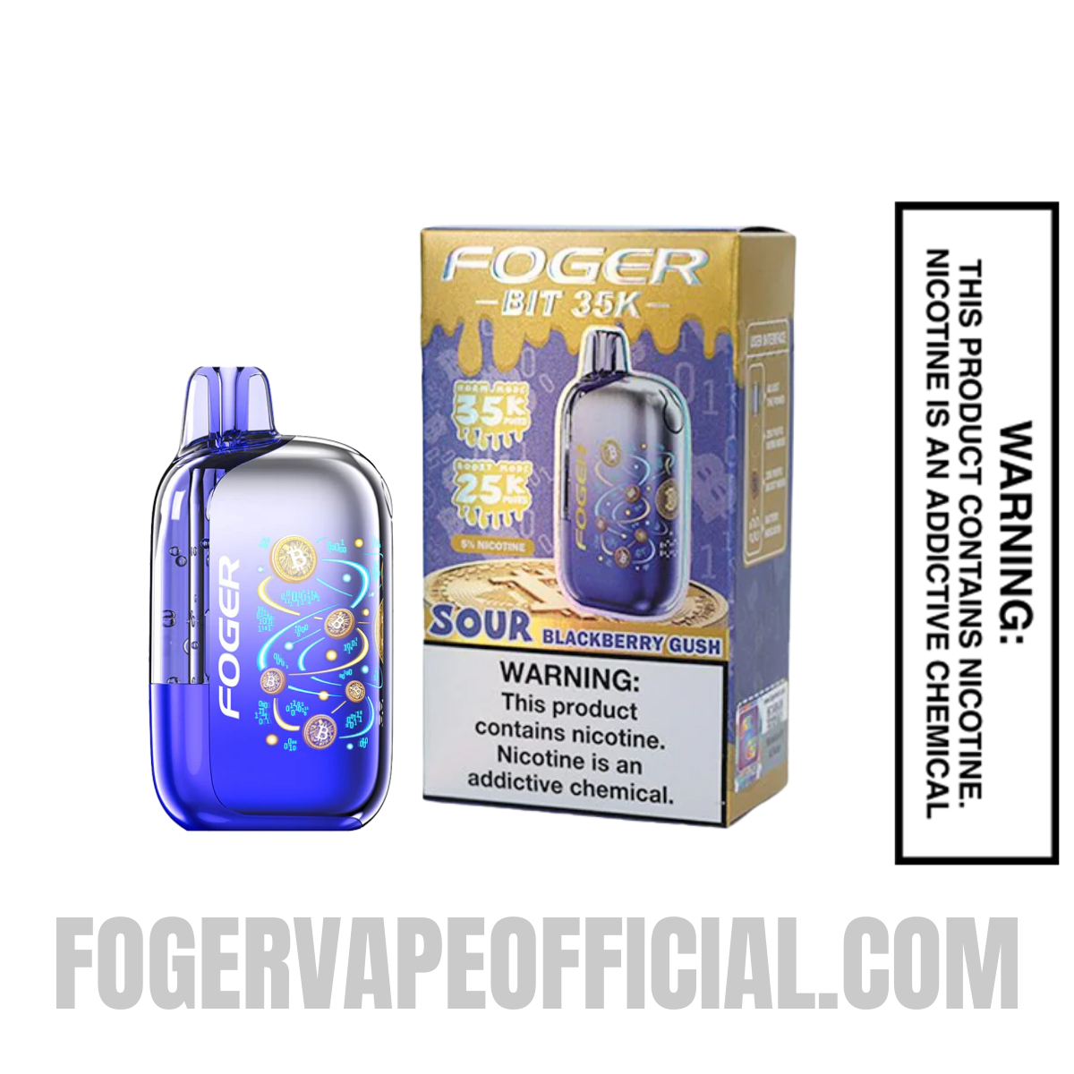 Sour Blackberry Gush Foger Bit 35K Disposable Vape Sour Blackberry Gush Foger Bit 35K Disposable Vape