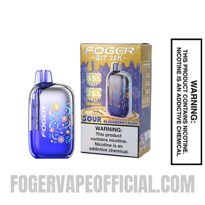 Sour Blackberry Gush Foger Bit 35K Disposable Vape Sour Blackberry Gush Foger Bit 35K Disposable Vape