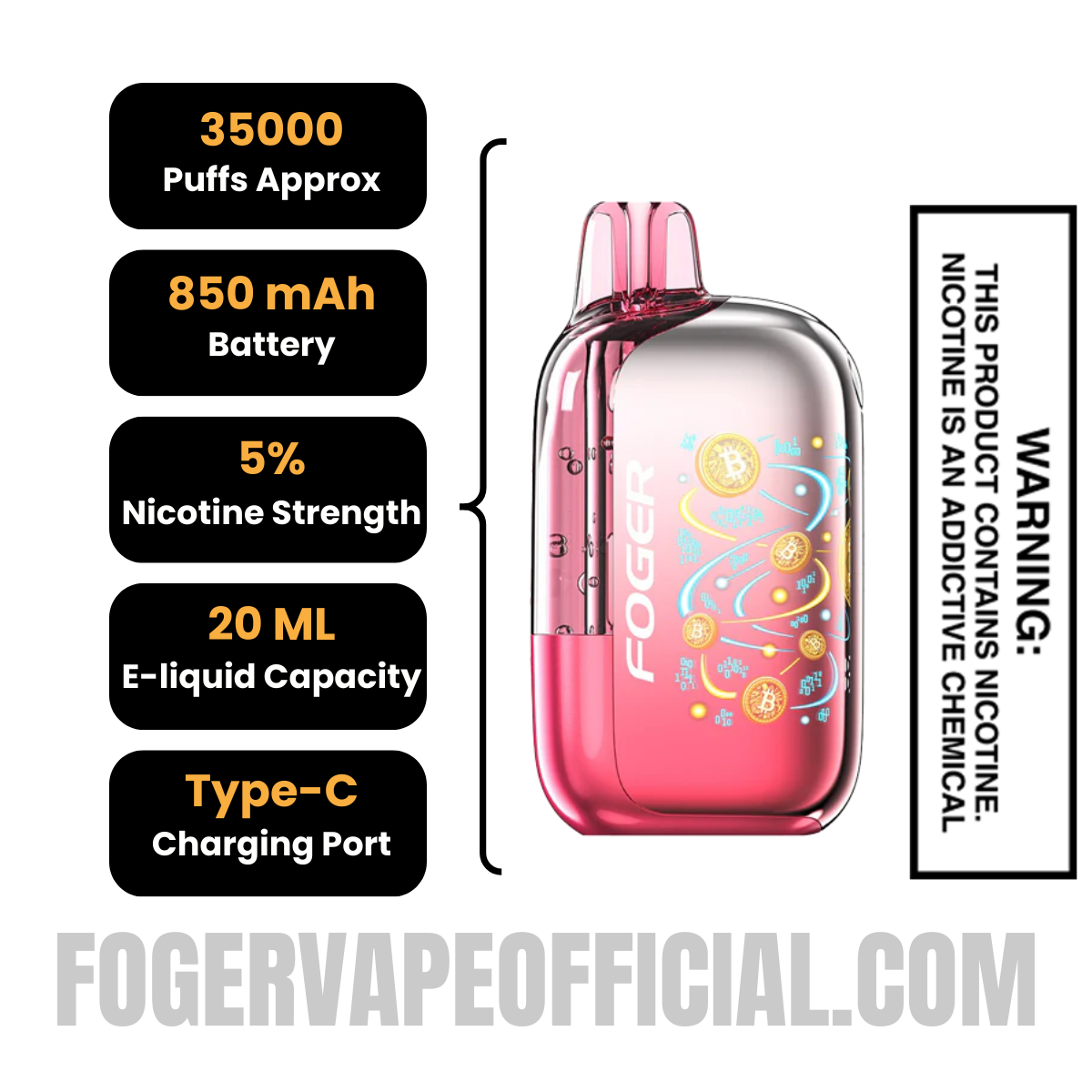 Sour Cherry Gush Foger Bit 35K Disposable Vape Sour Cherry Gush Foger Bit 35K Disposable Vape