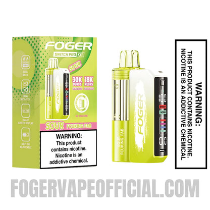 Sour Fcuking Fab Foger Switch Pro Vape Kit 30K Puffs With Package Box