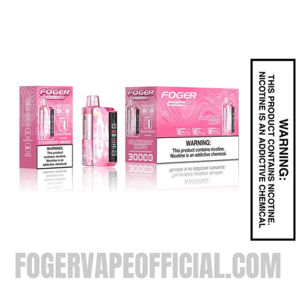 Strawberry Mango Foger Switch Pro Vape Kit device with single and multi pack packaging