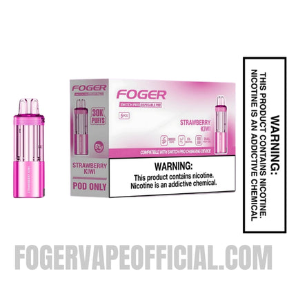 Strawberry Kiwi Foger Switch Pro 30K Disposable Pod with Bundle Box