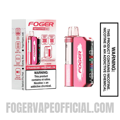 Strawberry Watermelon Foger Switch Pro Vape Kit 30K Puffs With Package Box