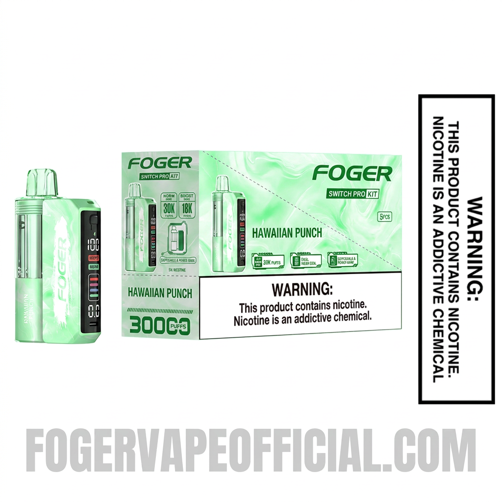 Hawaiian Punch Foger Switch Pro 30K Disposable Vape Kit With Bundle Box